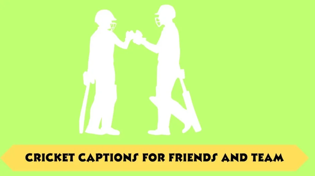 Cricket Captions for Friends and Team