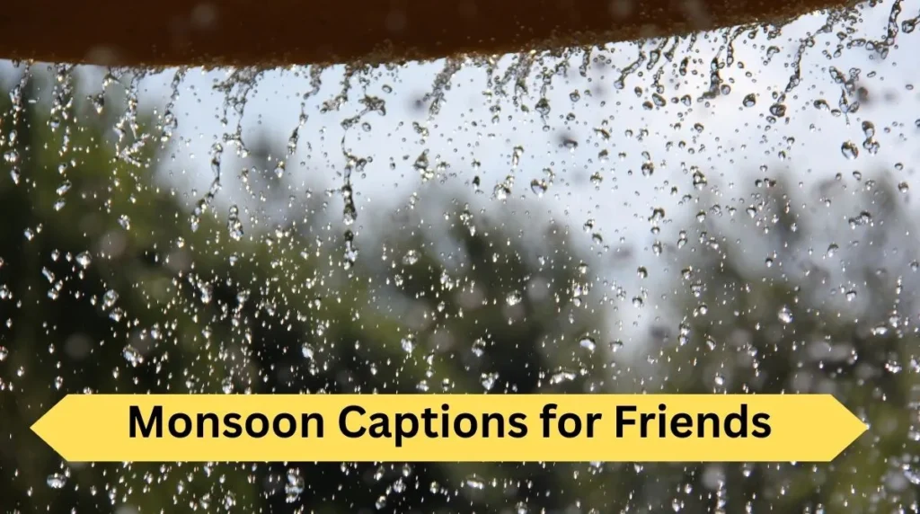 Monsoon Captions for Friends