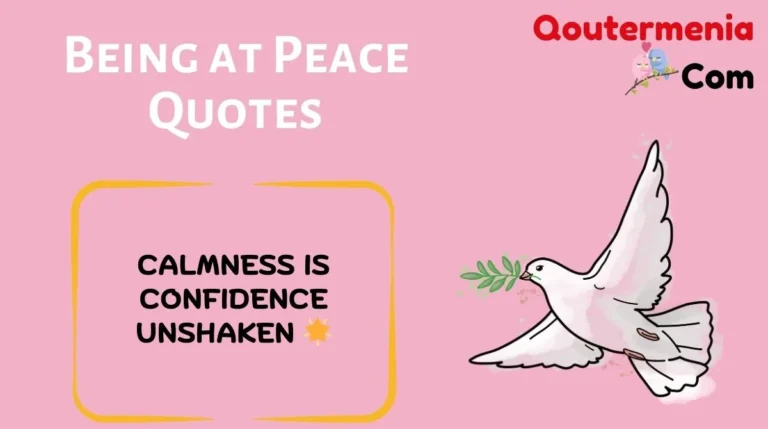 Being at Peace Quotes
