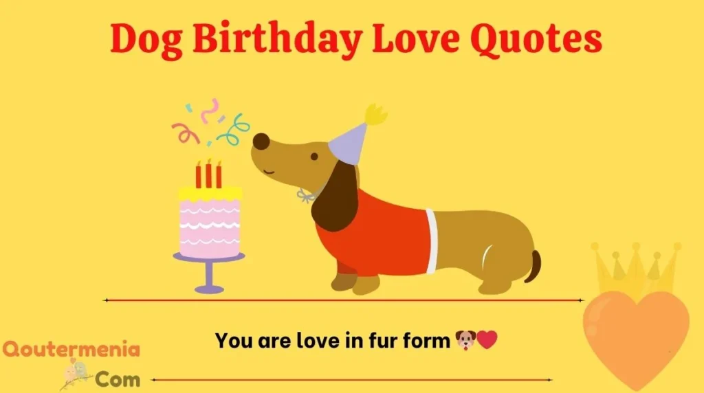 Dog Birthday Love Quotes
