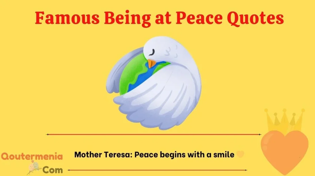 Famous Being at Peace Quotes