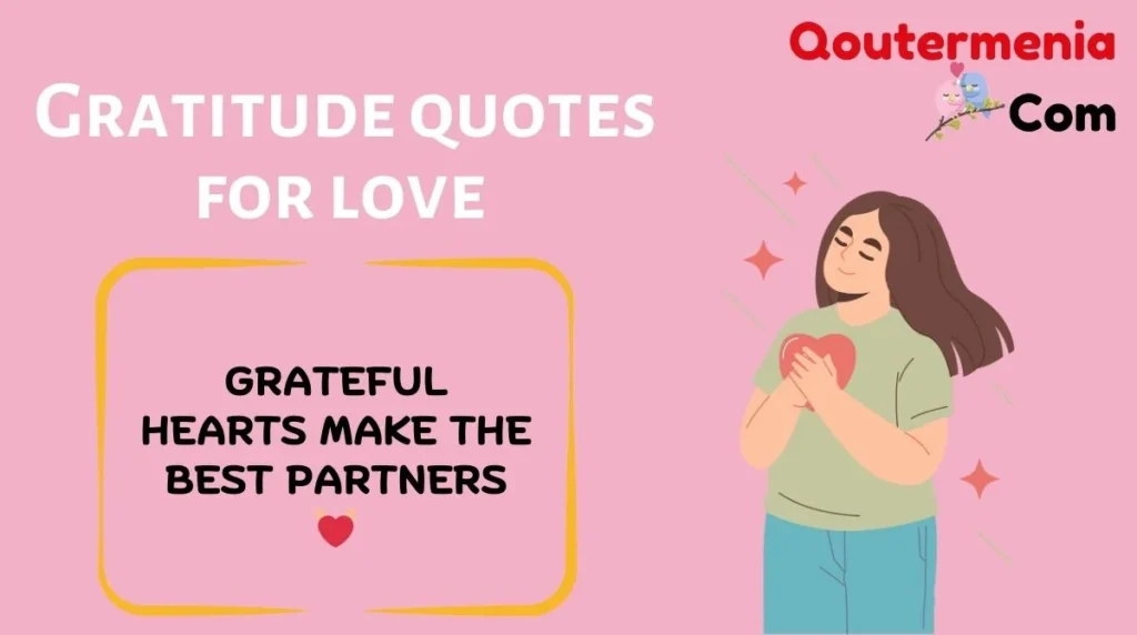 Gratitude quotes for love 