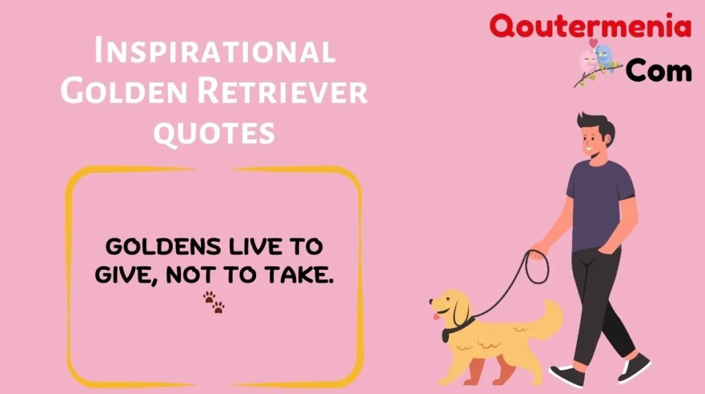 Inspirational Golden Retriever quotes