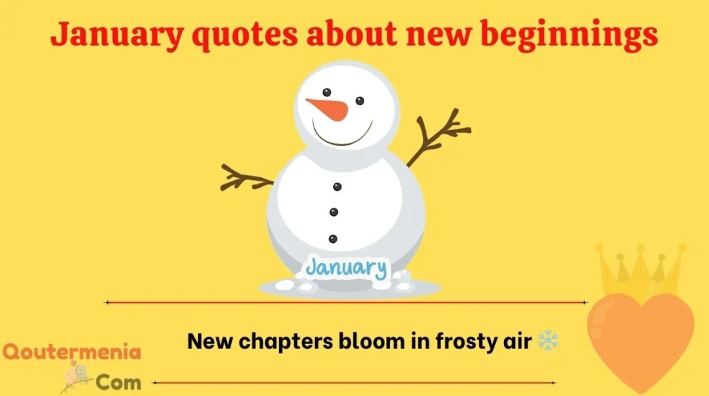 January quotes about new beginnings