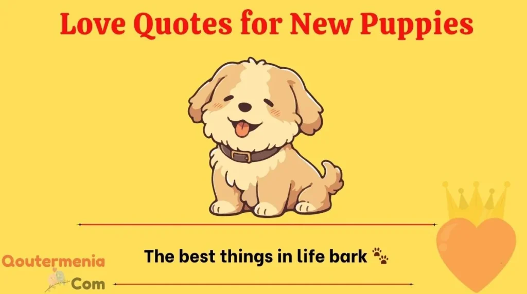 Love Quotes for New Puppies