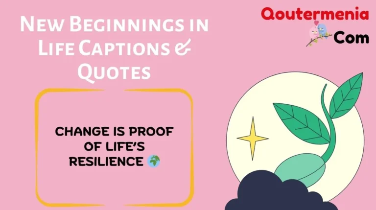 New Beginnings in Life Captions & Quotes