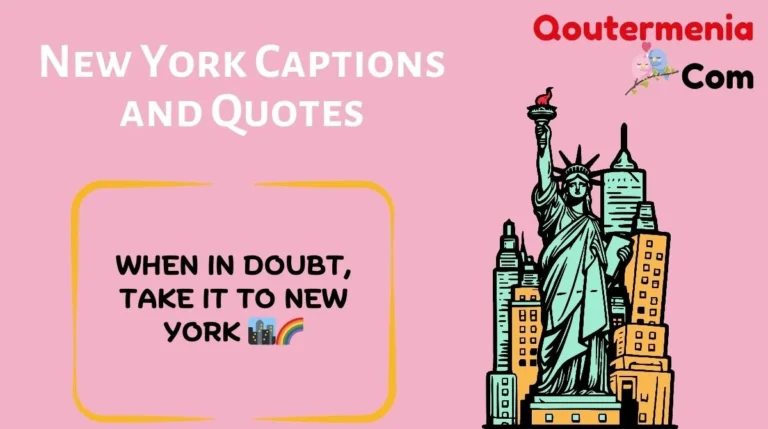New York Captions and Quotes