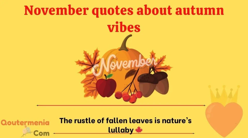 November quotes about autumn vibes
