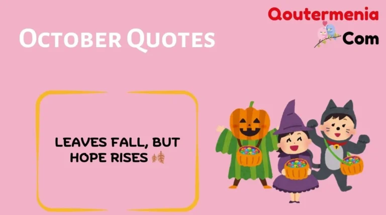 October Quotes
