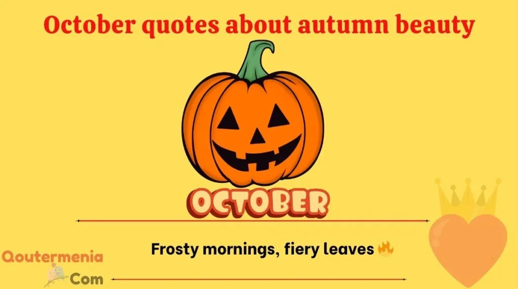 October quotes about autumn beauty 