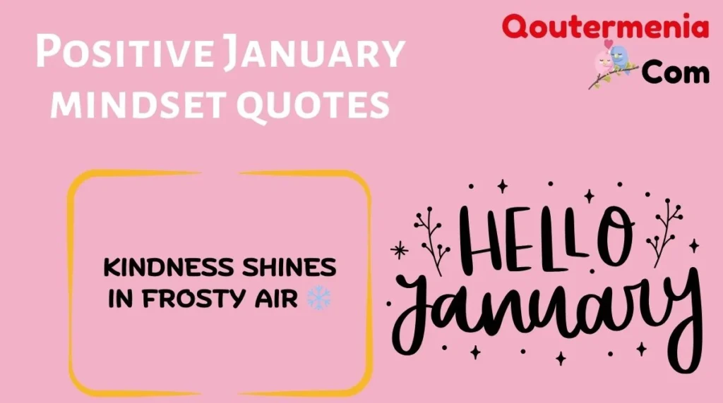 Positive January mindset quotes