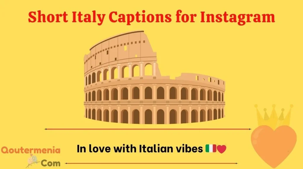 Short Italy Captions for Instagram