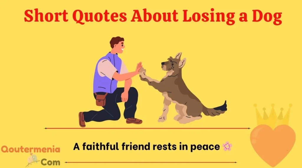 Short Quotes About Losing a Dog