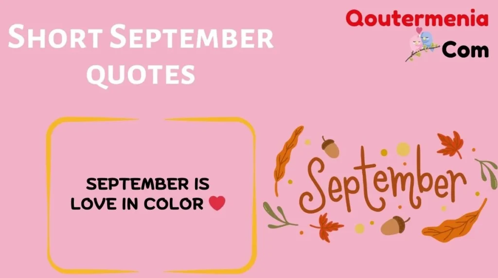 Short September quotes