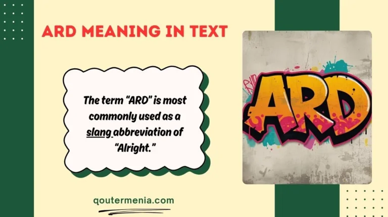ARD Meaning in Text