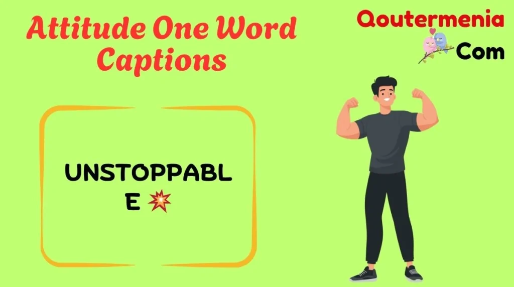 Attitude One Word Captions