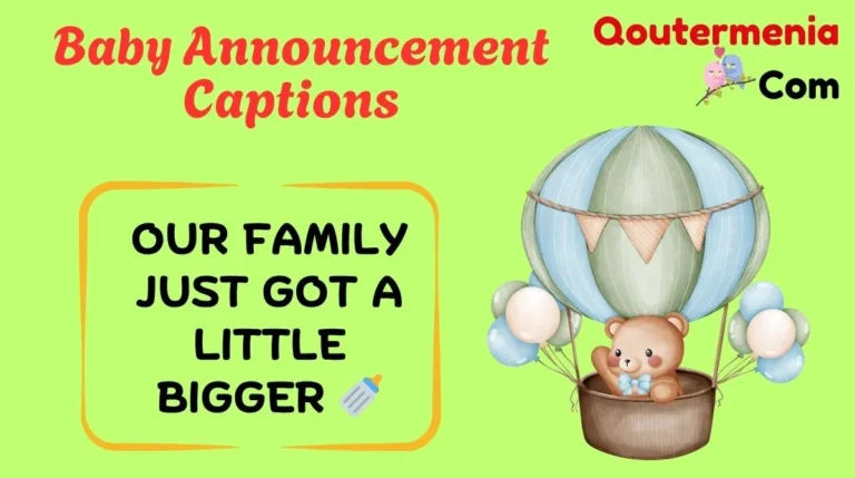 Baby Announcement Captions