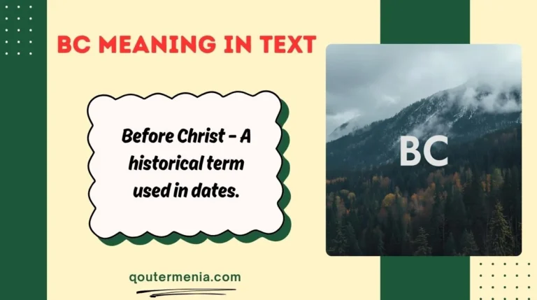 BC Meaning in Text