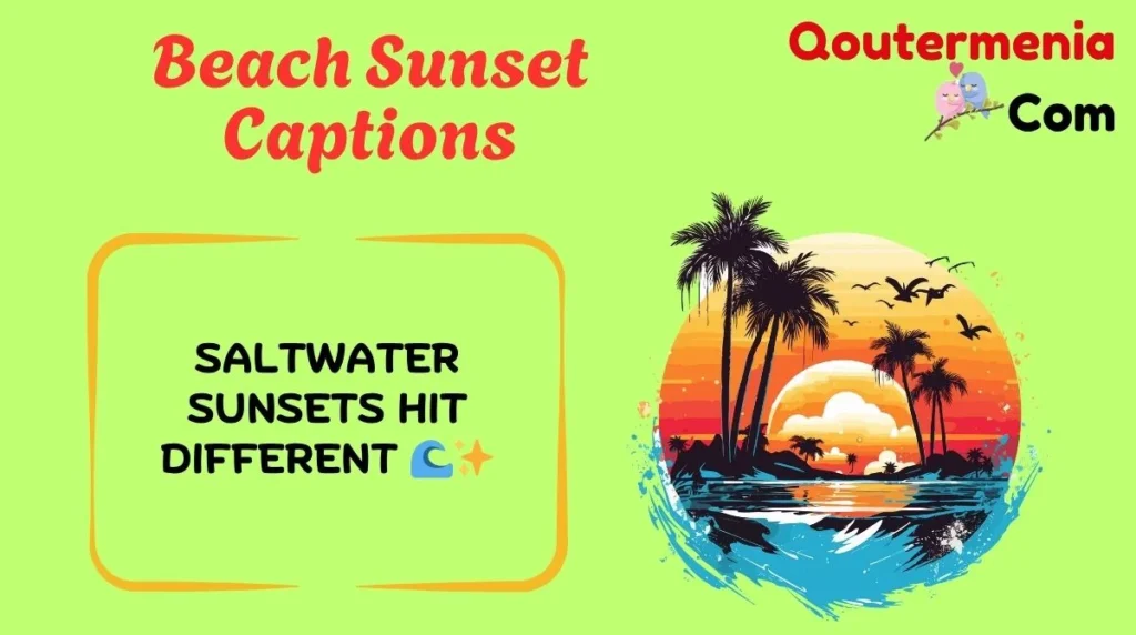 Beach Sunset Captions
