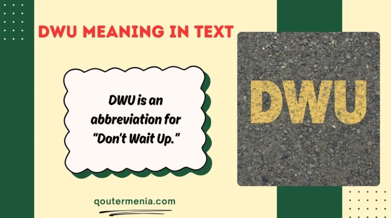 DWU Meaning in Text