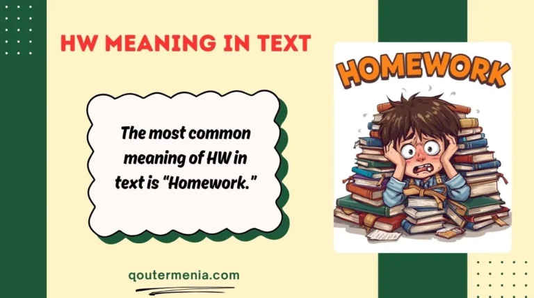 HW Meaning in Text