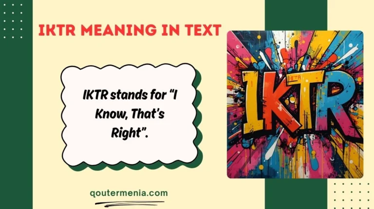 IKTR Meaning in Text