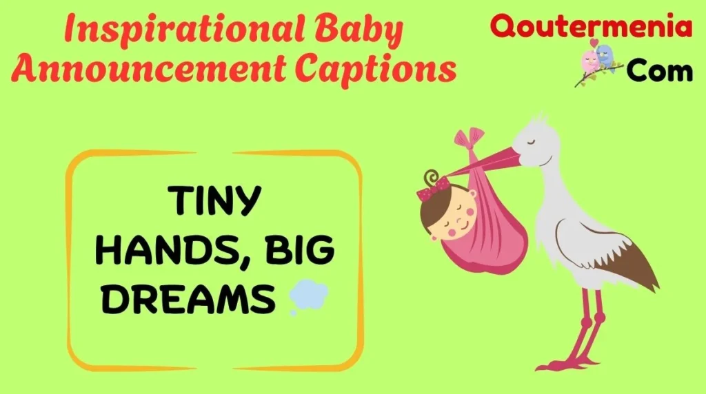 Inspirational Baby Announcement Captions