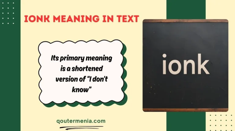 ionk Meaning in Text