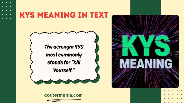 KYS Meaning in Text