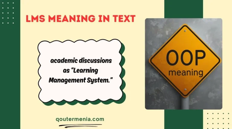LMS Meaning in Text