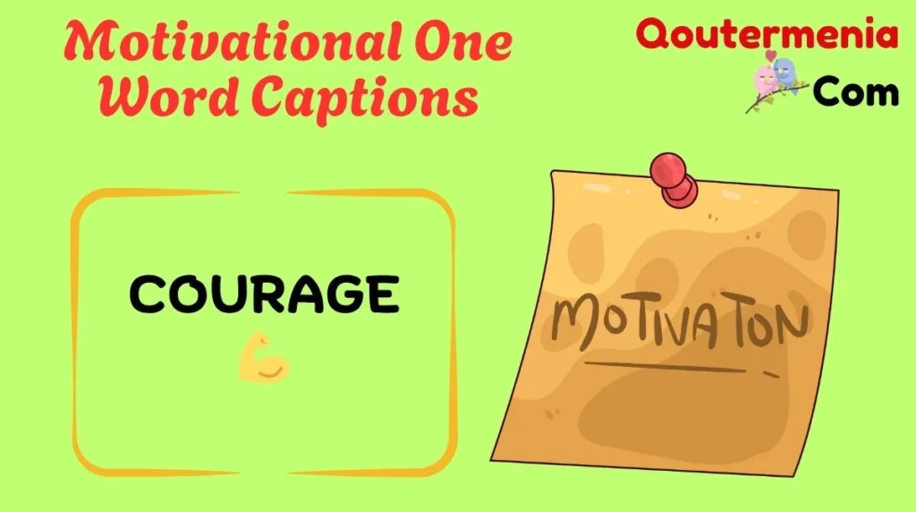 Motivational One Word Captions