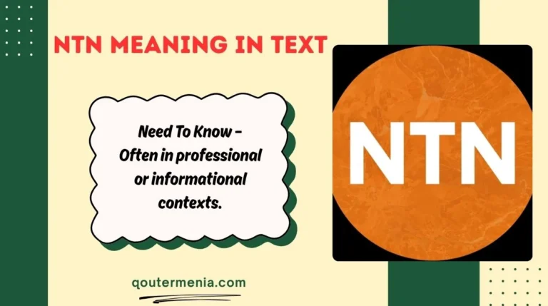 NTN Meaning in Text