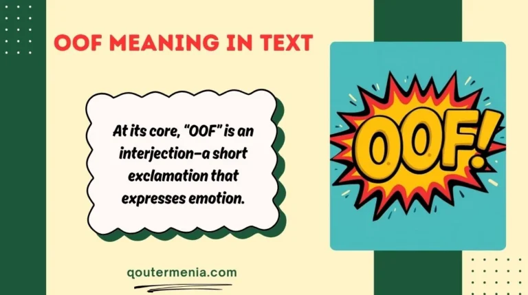 OOF Meaning in Text