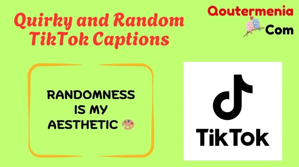 Quirky and Random TikTok Captions