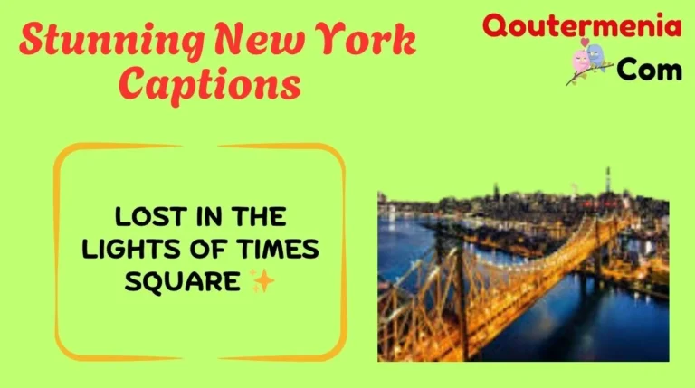 Stunning New York Captions