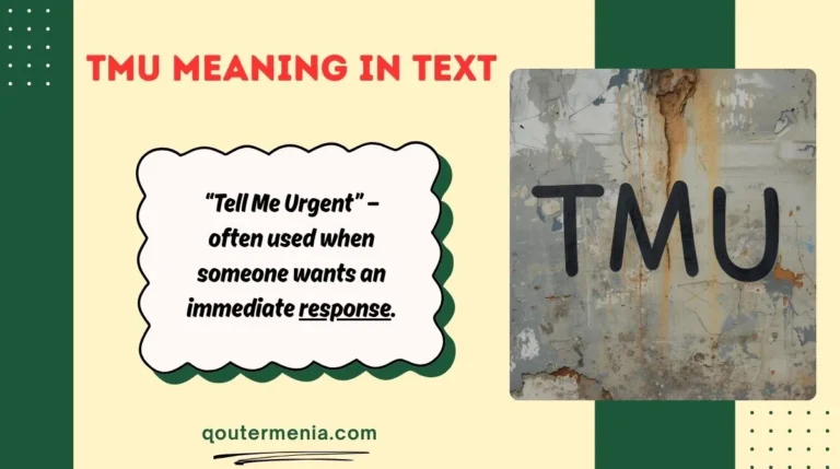 TMU Meaning in Text